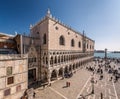 View on Piazza San Marco and Doge's Palace from San Marco Cathed Royalty Free Stock Photo