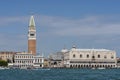 View of Piazza San Marco from the island of San Giorgio Maggiore, Venice, Italy Royalty Free Stock Photo