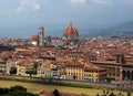 View From Piazzale Michelangelo To The Historic Old Town With The Famous Cathedral Santa Maria Del Fiore In Florence Tuscany Italy Royalty Free Stock Photo