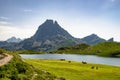 View of the Pic du Midi d`Ossau in the French Pyrenees Royalty Free Stock Photo