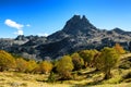 View of Pic Du Midi Ossau in autumn, France, Pyrenees