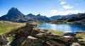 View of Pic Du Midi Ossau in autumn, France, Pyrenees Royalty Free Stock Photo