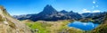 View of Pic Du Midi Ossau in autumn, France, Pyrenees Royalty Free Stock Photo