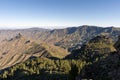 view from pico de las nieves on gran canaria Royalty Free Stock Photo