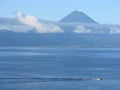 View of Pico volcano from Sao Jorge island, The Azores