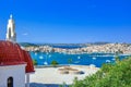 View of the picturesque coastal town of Ermioni, Peloponnese, Greece