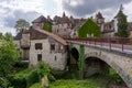 View of the picturesque historic village of Carennac in the Dordogne Valley