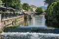 View on picturesque Provence town - L 'Isle-sur-la-Sorgue, Provence, France Royalty Free Stock Photo