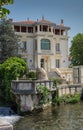 View on picturesque Provence town - L'Isle-sur-la-Sorgue, Provence, France Royalty Free Stock Photo