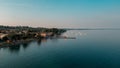 View of the picturesque town of Bardolino located by Lake Garda in Italy, on a sunny day Royalty Free Stock Photo