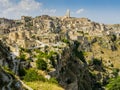 View of the picturesque town of Matera, Basilicata region, southern Italy Royalty Free Stock Photo