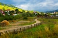 View of village Sadova, Romania Royalty Free Stock Photo