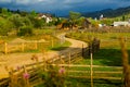 View of village Sadova, Romania Royalty Free Stock Photo