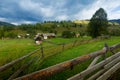 View of village Sadova, Romania Royalty Free Stock Photo