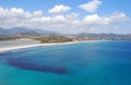 View of a piece of colorful nature in Villasimius (Sardinia) wit