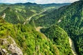 Landscape of Pieniny range and Dunajec river in southern Poland Royalty Free Stock Photo