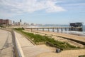 View of Pier and Beachfront as Seen from Durban Boardwalk Royalty Free Stock Photo