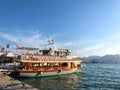 View on pier with boats and yachts, Marmaris pier, boats and yacht, Mediterranean sea Royalty Free Stock Photo