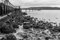 Pier At Low Tide Royalty Free Stock Photo