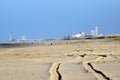 On the beach of Kijkduin with a view of the pier in Scheveningen