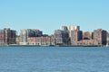 View from Pier on the Hudson River in New York Royalty Free Stock Photo