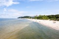 View from the pier on Miedzyzdroje