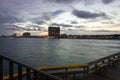 View from the pier in Myrtle Beach. Royalty Free Stock Photo