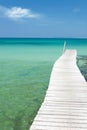 View from the pier on the sea at loneliness beach