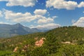 View of Pikes Peak from Garden of the Gods Royalty Free Stock Photo
