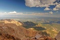 View from Pikes Peak near Colorado Springs in Colorado Royalty Free Stock Photo