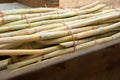 sugar cane bundles on truck Royalty Free Stock Photo