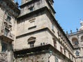 The outskirts of the town of Santiago de Compostela. Spain. Natural landscapes and views of medieval religious objects.