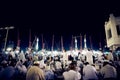 A view of pilgrims waiting for prayer time at Masjidil Haram