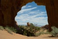 Pine Tree Arch, Arches National Park, Utah, USA Royalty Free Stock Photo