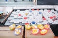 carnival ping pong water game Royalty Free Stock Photo