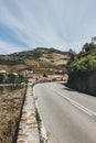 View from Pinhao village in Portugal to Douro valley and river Royalty Free Stock Photo