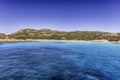 View of the Pink Beach, island of Budelli, Sardinia, Italy Royalty Free Stock Photo