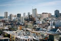 View from Pioneer Park, on Telegraph Hill, in San Francisco, Cal Royalty Free Stock Photo