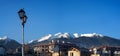 View of pirin mountains bansko sity Royalty Free Stock Photo