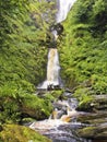 A View of Pistyll Rhaeadr Waterfall, Wales Royalty Free Stock Photo