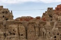 View of Piyang Dongga ruins in Zanda County, Ngari Prefecture, Tibet, China. Royalty Free Stock Photo