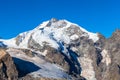 View of the Piz Bernina form Diavolezza Royalty Free Stock Photo