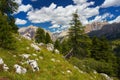 View of Piz dles Cunturine and Gipfelkreuz, Dolomites