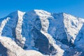 View of the Piz Palu form Diavolezza Royalty Free Stock Photo