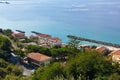 View on the old town of Pizzo at tyrrhenian sea Royalty Free Stock Photo