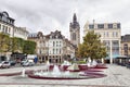 View from Place d'Armes square on Belfry of Douai