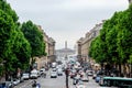 View of the Place de la Concorde with the Obelisk of Luxor and the National Assembly in Paris, France