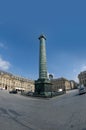 View of Place Vendome in Paris Royalty Free Stock Photo