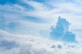 The View from the plane above the cloud and sky Royalty Free Stock Photo