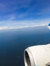 : view from the plane Royalty Free Stock Photo